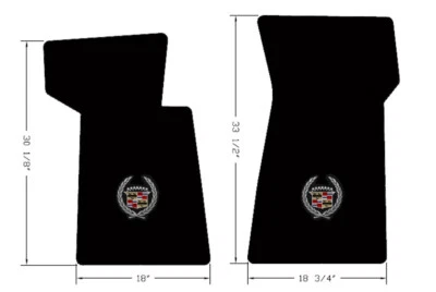 ¡Nuevo! Par de alfombrillas delanteras Cadillac Brougham 1986-1992 con opción de logotipo Foto 1 de 4