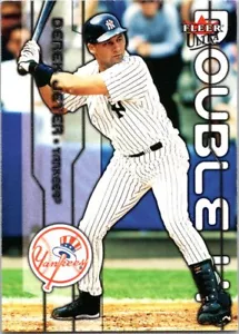2003 Fleer Ultra Double Up #1 DU Derek Jeter / Mike Piazza HOF - Free Shipping! - Picture 1 of 2