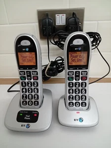BT 4000 Big Button Twin Cordless Landline Phone Set With Nuisance Call Blocker - Photo 1/5