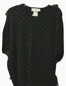 JH Collectibles Lambswool Beaded Sweater - Black - size 3X - Bild 1 von 3