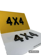 Square 4x4/11x8 Number Plates - 2D/3D/4D - Premium Quality 100% ROAD/MOT Legal