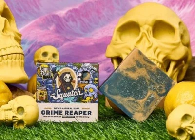 DR. SQUATCH NEW SCENT!! 2 PACK Dr Squatch GRIME REAPER Limited Edition Bar!