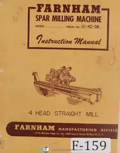 Fresadora manual con mástil recto Farnham de 4 cabezales - Imagen 1 de 2