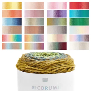 Tejido de ganchillo doble 8 capas Rico hilo lana 100 % algodón ricorumi giro DK - Imagen 1 de 29