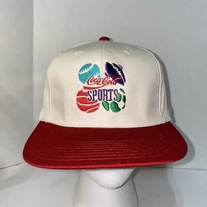 Vintage COCA-COLA SPORTS Adjustable Cap/Hat Fine Tree Brand - Picture 1 of 7