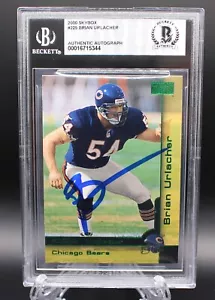 BRIAN URLACHER BEARS SIGNED 2OO0 SKYBOX #225 ROOKIE CARD RC BECKETT BAS AUTO BGS - Picture 1 of 2