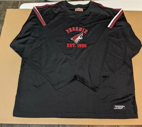 Phoenix Coyote Vintage XL Black Pullover Jacket NHL licensed  G Cover