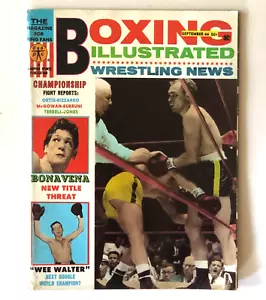 1966 Boxing Illustrated Wrestling News Magazine Ali Clay Quarry Liston Vintage - Picture 1 of 9