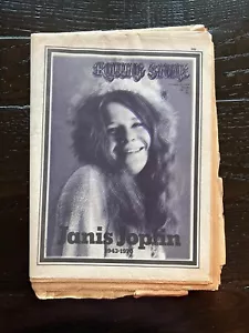 1970 ROLLING STONE Magazine # 69 ~ JANIS JOPLIN ~ No Label ~ Newsstand Copy - Picture 1 of 2