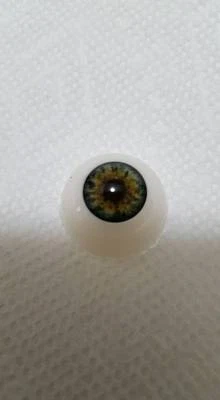 22 MM Pabol Doll Eyes Grey/ Green CC04 Acrylic Half Round