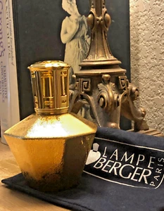 LTD ED LAMPE BERGER PARIS Fragrance Diffuser ASTORIA LIMOGES Gold Hand Painted - Picture 1 of 6