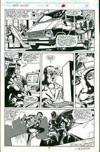 SAL VELLUTO Signed Original Comic Art MOON KNIGHT #21 Page 8 SPIDER-MAN Punisher - Picture 1 of 5