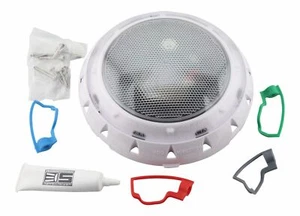 SPA ELECTRICS GKRX RETRO LED TRI COLOUR - WHITE RIM - Picture 1 of 9