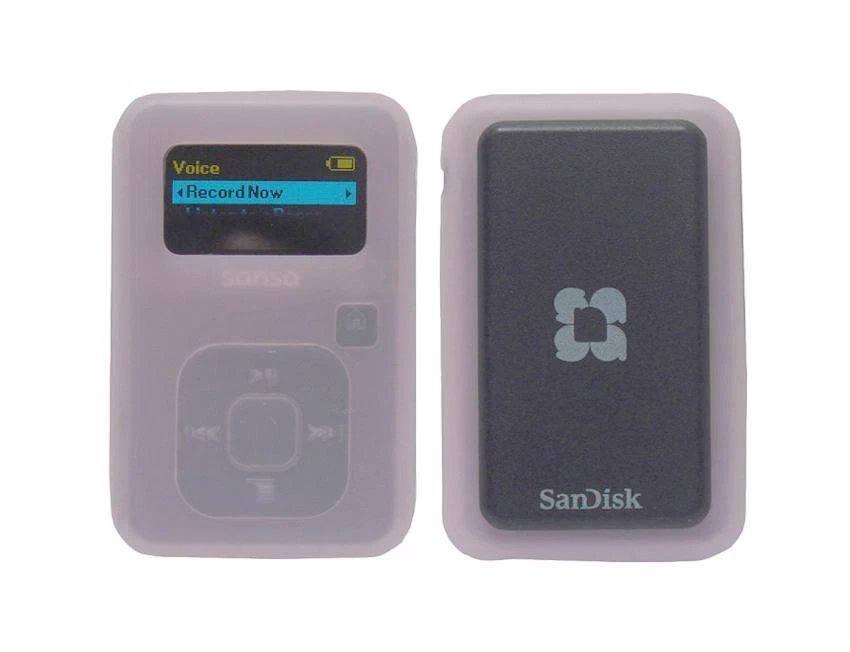 Funda protectora de goma de silicona suave para reproductor de MP3 Sandisk Sansa Clip+ (SDMX18) Foto 1 de 1
