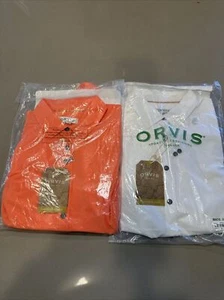 *Orvis Top Womens Med Travel Blouse Button Up Collared Long Sleeve Work Career - Picture 1 of 2
