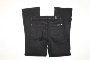 7 For All Mankind Damen Größe 25 Mitternacht schwarz Flare Denim Stiefel ikonisch Stretch - Bild 1 von 7