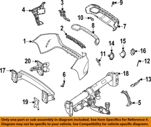MERCEDES OEM 20-23 GLE350 Rear Bumper Bumper Components-Tow Eye Cap 1678853905 - Picture 1 of 1