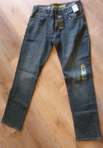 Neu mit Etikett Lee Maverick Extreme Motion gerade Passform spitz zulaufendes Bein blaue Jeans Größe W32L32 - Bild 1 von 6