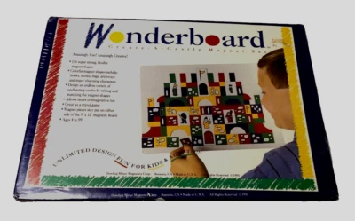Vintage 90s Wonderboard Magnet Set Create Castle 1991 Dowling Miner New Sealed - Image 1 of 2