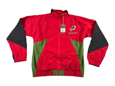 Mitchell & Ness Dallas Burn Windbreaker Jacket Mens Medium Victory Red Full Zip - Image 1 of 4