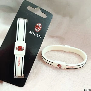 BRACCIALETTI AC MILAN UFFICIALI in Silicone/Gomma Unisex In 2 diversi Modelli - Foto 1 di 2