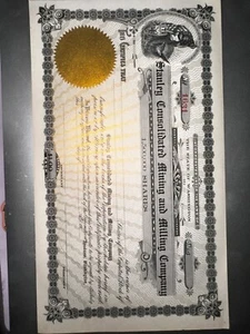 Stanley Consolidated Mining and Milling Co. - Bestandszertifikat - Bergbaubestände - Bild 1 von 11