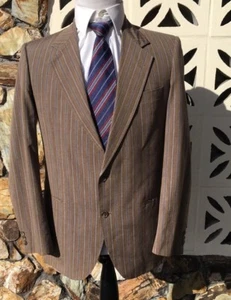 NWOT ANONYMOUS Men's Sports Coat Unstructured Brown Burgundy Italy Size 40 R - Picture 1 of 9
