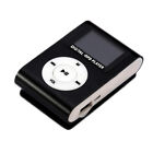 Mini Clip on USB MP3 Player LCD Screen MP3 Style Portable Support TF Card Black