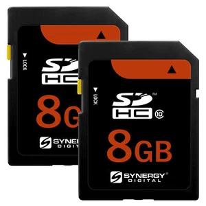 Synergy Digital 8GB, SDHC UHS-I Memory Cards - Class 10, U1, 20MB/s - Pack of 2 - Picture 1 of 6