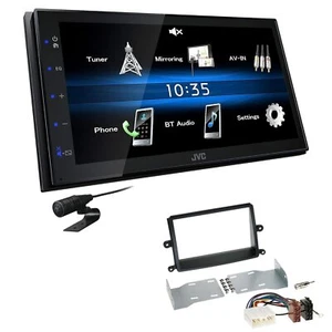 JVC 2 DIN Car Stereo Bluetooth for Mitsubishi L 200 / Triton 2006-2015 Black - Picture 1 of 5