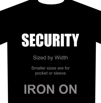 Security - Iron-On Heat Transfer Decal - Image 1 of 4