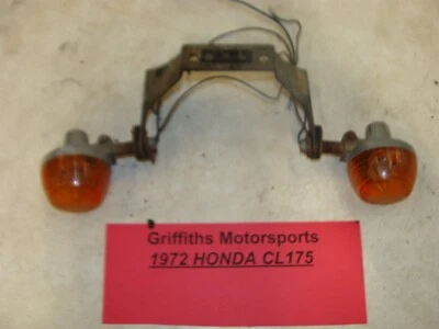 Honda CL175 CB 175 1972 original intermitentes traseros soporte de soporte de montaje Foto 1 de 4