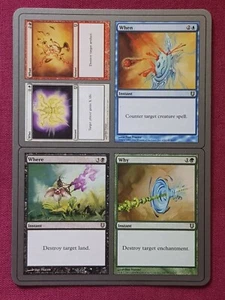 Magic The Gathering UNHINGED WHO WHAT WHEN WHERE WHY card MTG - Picture 1 of 2