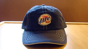 Brand New Miller Lite Beer Brew Logo Embroidered Stitched Baseball Cap Hat BLUE - Picture 1 of 4