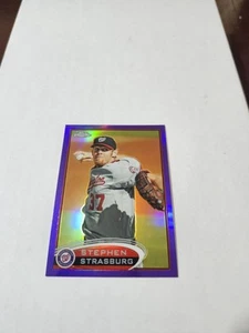 2012 Topps Chrome Purple Refractor Stephen Strasburg # 70 - Picture 1 of 2