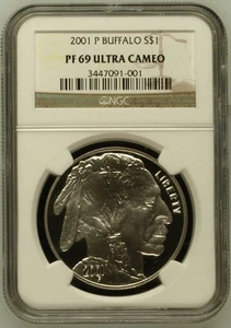 2001 P Modern Commemorative American Buffalo Commemorative NGC PF-69 ULTRA CAMEO - Picture 1 of 2