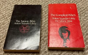 The Satanic Bible & The Compleat Witch by Anton Szandor LaVey Paperback 1971 lot - Bild 1 von 9