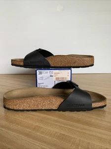 Sandalias Birkenstock Madrid negras para mujer EU 38 US 7 UK 5 - Imagen 1 de 18