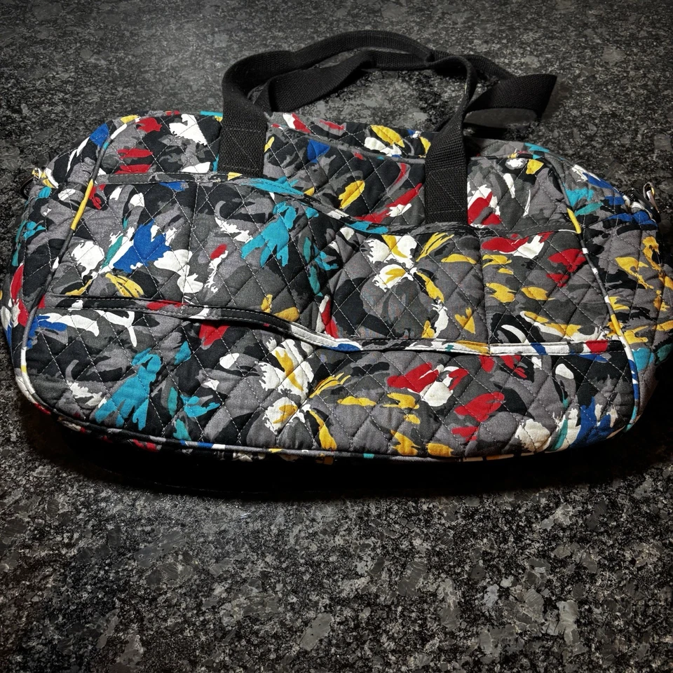 This is a Vera Bradley Small Duffel Travel Bag in the Splash Floral pattern. - Image 1 of 4