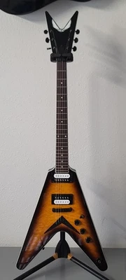 Dean VX Electric Guitar Flying V In Excellent Cond, Dean V Braz Burst Like Dime - Image 1 of 4