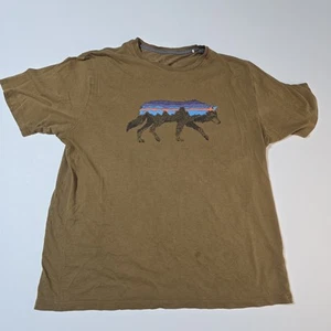 Camiseta PATAGONIA Hombre Fitz Roy Bear Algodón Orgánico Talla Mediana Tostada - Imagen 1 de 11