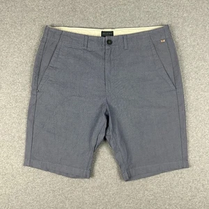Industrie Men's Chino Walk Shorts Size 34 Blue Geometric Pattern Zip Fly Stretch - Bild 1 von 13