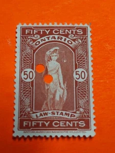 Canada #,OL73 Ontario law stamp 50 CtsUsed (3005-7) - Picture 1 of 2