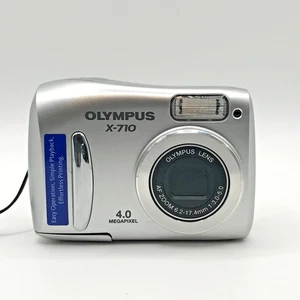 Olympus X-710 4.0MP Digital Camera Compact w/ xD Card – Good Working Condition - Imagen 1 de 9