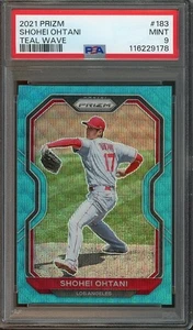 2021 Prizm #183 Shohei Ohtani MINT Teal Wave PSA 9 Angels 9178 - Picture 1 of 2