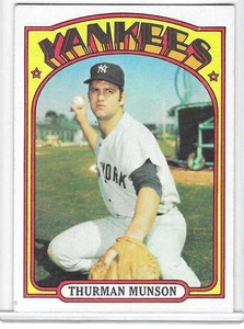 1972 TOPPS BASEBALL CARD #441 THURMAN MUNSON NEW YORK YANKEES - Picture 1 of 2