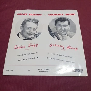 Eddie Tapp Johnny Heap Great Friends In Country Music Hadley Launceston NM Vinyl - Bild 1 von 4