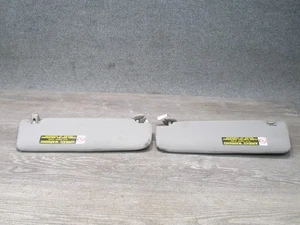 01-05 LEXUS GS300 GS430 SET OF 2 FRONT LEFT & RIGHT SUN VISOR SHADE GRAY OEM - Picture 1 of 14