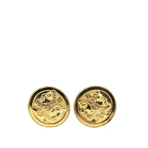 FENDI logo Earring Women 【Used】 - Picture 1 of 4