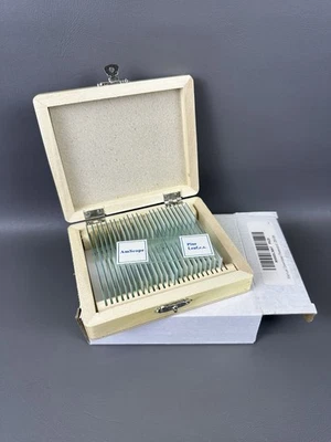 Juego de diapositivas de microscopio preparado AmScope PS25 para educación básica en ciencias biológicas Foto 1 de 4